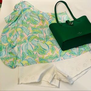 Lilly Pulitzer- Avena One Shoulder Top, NWT, sz 12